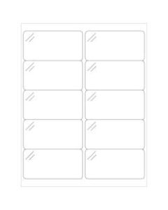 Office Depot Brand Crystal Clear Rectangle Laser Labels, LL238CC, 4in x 2in, Pack Of 1,000