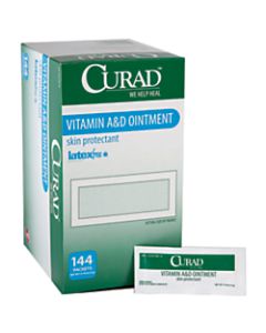 CURAD A&D Ointment, 0.18 Oz Packets, Box Of 144 Tubes