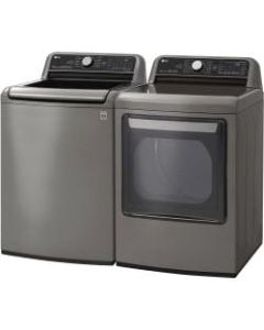 LG DLEX7800VE Electric Dryer - 7.30 ft³ - Front Loading - Vented - 12 Modes - Steam Function - Graphite Steel - Energy Star
