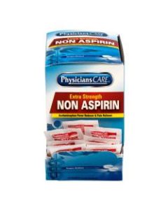 PhysiciansCare Non Aspirin Acetaminophen Pain Reliever Medication, 2 Tablets Per Packet, Box Of 50 Packets