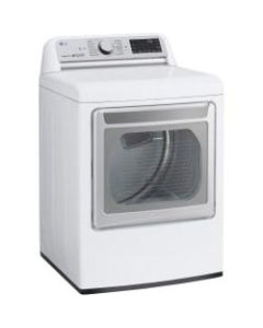 LG DLEX7800WE Electric Dryer - 7.30 ft³ - Front Loading - Vented - 12 Modes - Steam Function - White - Energy Star