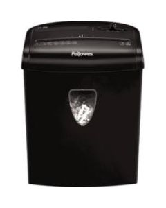 Fellowes Powershred H-8C Cross-Cut Shredder - Non-continuous Shredder - Cross Cut - 8 Per Pass - for shredding Staples, Credit Card, Paper Clip, Paper - 0.156in x 1.375in Shred Size - P-4 - 10 ft/min - 8.70in Throat - 3 Minute Run Time - 30 Minute Cool Do