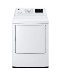 LG DLE7100W Electric Dryer - 7.30 ft³ - Front Loading - Vented - 8 Modes - White - Energy Star