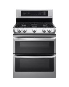 LG 6.9 cu. ft. Gas Double Oven Range with ProBake Convection - 30in - Stainless Steel