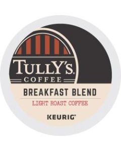 Tullys Coffee Single-Serve Coffee K-Cup, Breakfast Blend, Carton Of 24
