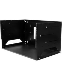 StarTech.com 4U Wallmount Server Rack with Built-in Shelf - Solid Steel - Adjustable Depth 12in to 18in - Mount your server network and telecom devices to the wall while storing your non-rackmountable equipment on the built-in shelf