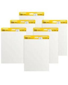 Post-it Super Sticky Easel Pads, 25in x 30in, White, Pack Of 6 Pads
