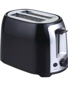 Brentwood Cool Touch 2-Slice Wide-Slot Toaster, Black/Stainless Steel