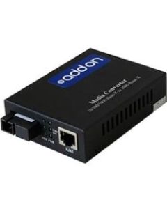 AddOn 10/100/1000Base-TX(RJ-45) to 1000Base-BXU(SC) BiDi SMF 1490nmTX/1550nmRX 60km Media Converter - 100% compatible and guaranteed to work