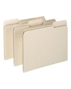 Oxford 1/3-Cut File Folders, Letter Size, Manila, Box Of 100