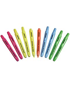 Retractable Chisel-Tip Highlighters, Pack Of 10 (AbilityOne 7520-01-554-8208)