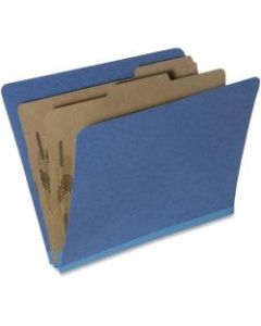Pressboard Classification Folders, 30% Recycled, Dark Blue (AbilityOne 7530-01-556-7914)