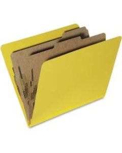 Pressboard Classification Folders, 30% Recycled, Yellow (AbilityOne 7530-01-556-7918), Box of 10