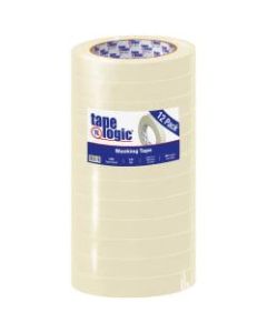 Tape Logic 2400 Masking Tape, 3in Core, 0.75in x 180ft, Natural, Pack Of 12