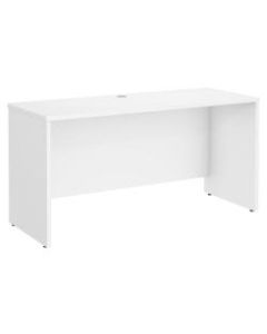 Bush Business Furniture Studio C Credenza Desk, 60inW x 24inD, White, Standard Delivery