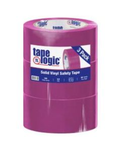 BOX Packaging Solid Vinyl Safety Tape, 3in Core, 2in x 36 Yd., Purple, Case Of 3