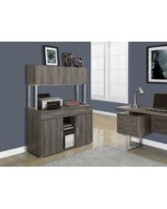 Monarch Specialties Office Cabinet Credenza, Dark Taupe