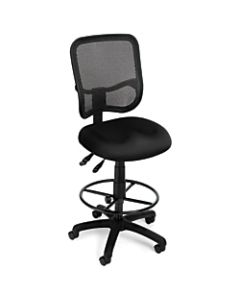 OFM Mesh Comfort Series Fabric Ergonomic Task Chair With Drafting Kit, Black/Black