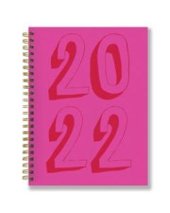 TF Publishing Weekly/Monthly Planner, 8in x 6-1/2in, Just Pink, January To December 2022