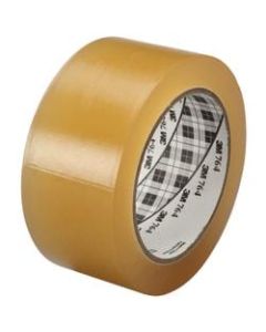 3M 764 Vinyl Tape, 3in Core, 2in x 36 Yd., Clear, Case Of 24