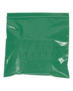 Office Depot Brand Colored Reclosable Poly Bags, 2 mils, 5in x 8in, Green, Case Of 1,000