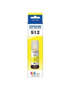 Epson 512 EcoTank High-Yield Yellow Ink Bottle, T512420-S