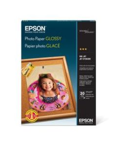 Epson Glossy Photo Paper, Ledger Size (11in x 17)", Pack Of 20 Sheets