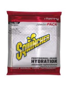 Sqwincher Powder Packs, Cherry, 47.66 Oz, Case Of 16