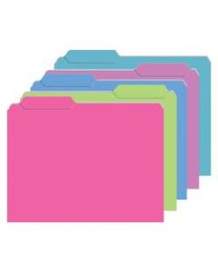 Top Notch Teacher Products Mini File Folders, 4in x 6in, Assorted Galactic Colors, 6 Packs Of 25