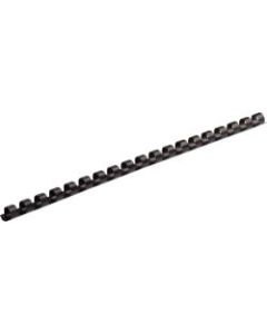 Fellowes 19-ring Plastic Comb Binding - 0.3in Height x 10.8in Width x 0.3in Depth - 40 x Sheet Capacity - Ring Binder - Round - Black - Plastic - 25 / Pack