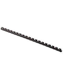 Fellowes Letter-Size Plastic Comb Bindings, 3/8in, 55-Sheet Capacity, Black, Box Of 100