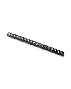 Fellowes Letter-Size Plastic Comb Bindings, 1/2in, 90-Sheet Capacity, Black, Box Of 100
