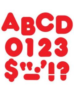 TREND Ready Letters, Casual Uppercase, 3in, Red, Pack Of 124