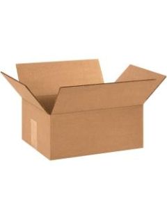 Office Depot Brand Flat Corrugated Boxes, 10in x 7in x 3in, Kraft, Pack Of 25 Boxes