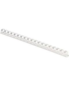 Fellowes 19-ring Plastic Comb Binding - 0.4in Height x 10.8in Width x 0.4in Depth - 55 x Sheet Capacity - For Letter 8 1/2in x 11in Sheet - White - Plastic - 100 / Pack