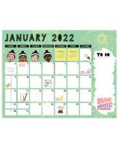 TF Publishing Large Monthly Desk Pad Calendar, 17in x 22in, Girlfriends, January To December 2022