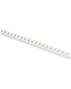 Fellowes Plastic Combs - Round Back 1/2in 90 sheets White 100 pk - 0.5in Height x 10.8in Width x 0.5in Depth - 0.50in Maximum Capacity - 90 x Sheet Capacity - For Letter 8 1/2in x 11in Sheet - White - Plastic - 100 / Pack
