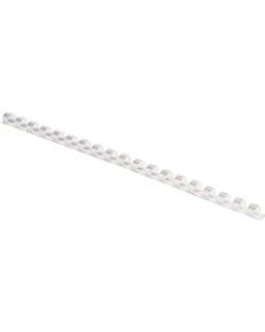 Fellowes Plastic Combs - Round Back 5/16in 40 sheets White, 100 pk - 0.3in Height x 10.8in Width x 0.3in Depth - 0.31in Maximum Capacity - 40 x Sheet Capacity - For Letter 8 1/2in x 11in Sheet - Round - White - Plastic - 100 / Pack