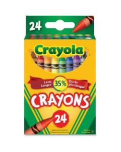 Crayola Standard Crayons, Assorted Colors, Box Of 24 Crayons