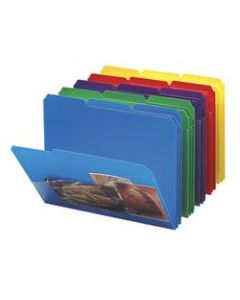 Smead Poly Folders With Slash Pocket, Letter Size, Assorted Colors, Pack Of 30