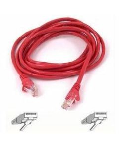 Belkin Cat5e Crossover Cable - RJ-45 Male Network - RJ-45 Male Network - 10ft - Red