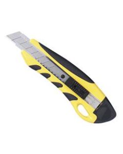 Sparco Anti-Slip Utility Knife, Yellow/Black