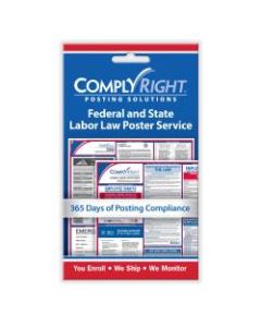 ComplyRight Federal And State Poster Service Card, English, 4in x 7in