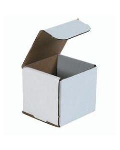 Office Depot Brand White Corrugated Mailers, 4in x 4in x 4in, Pack Of 50