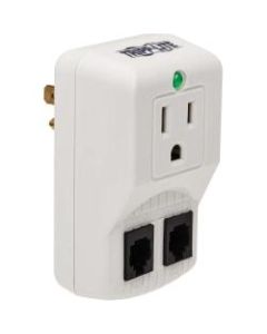 Tripp Lite Notebook Surge Protector Wallmount Direct Plug In 1 Outlet RJ11 - 1 x NEMA 5-15R - 1800 VA - 750 J - 120 V AC Input - 120 V AC Output