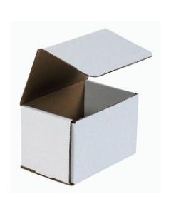 Office Depot Brand White Corrugated Mailers, 6in x 4in x 4in, Pack Of 50