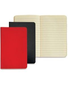 TOPS Idea Collective Mini Softcover Journals - 40 Sheets - Case Bound - 3 1/2in x 5 1/2in - Assorted Paper - Red, Black Cover - Paperboard Cover - Durable Cover, Acid-free, Flexible Cover, Unpunched - 2 / Pack