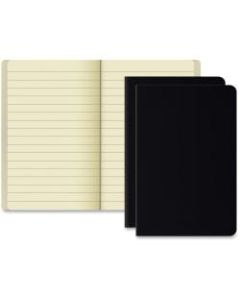 TOPS Idea Collective Compact Legal Ruled Journal - 40 Sheets - 3 1/2in x 5 1/2in - 5.5in x 3.5in x 0.3in - Cream Paper - Black Cover - Durable Cover, Acid-free, Flexible Cover - 2 / Pack