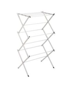 Honey-Can-Do Compact Folding Drying Rack, 41 1/8inH x 22 1/2inW x 14 1/2inD, Chrome