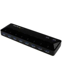 StarTech.com 10-Port USB 3.0 Hub with Charge and Sync Ports - 2 x 1.5A Ports - Desktop USB Hub and Fast-Charging Station